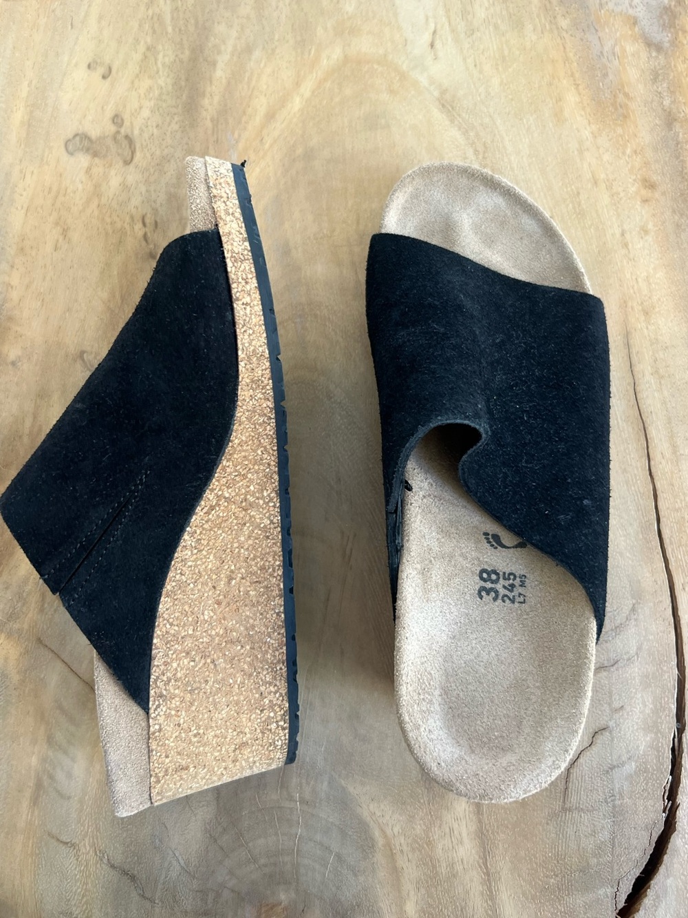 NWOT Papillio Birkenstock Wedges